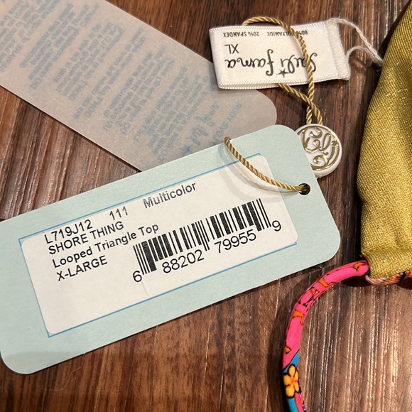 SOLD Luli Fama Shore Thing Reversible Looped Triangle Top - Picture 13 of 16